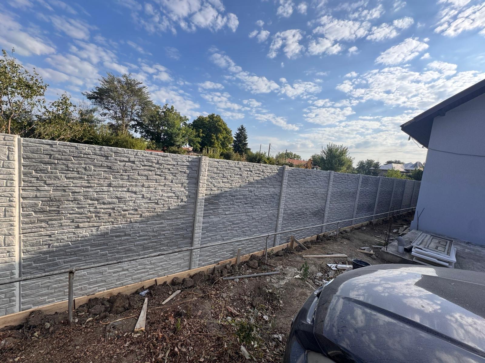 Lucrare MTZ Prefabricate - gard prefabricat beton 1