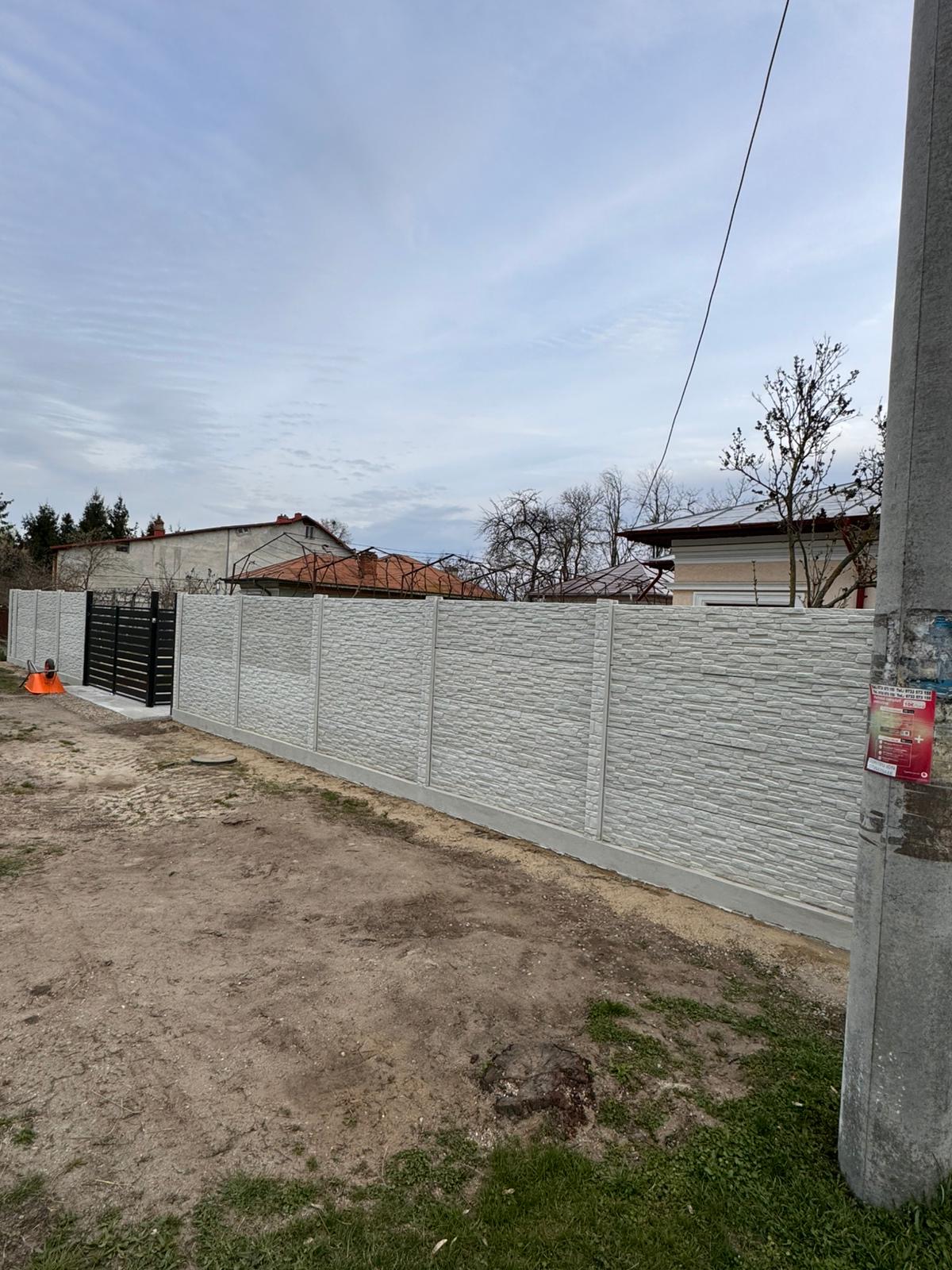 Lucrare MTZ Prefabricate - gard prefabricat beton 27